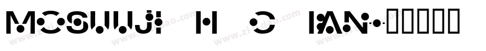 MOSuuji H C BAn字体转换